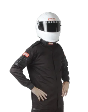 RaceQuip Single Layer Fire Suit Jacket - Black - Large - 111005