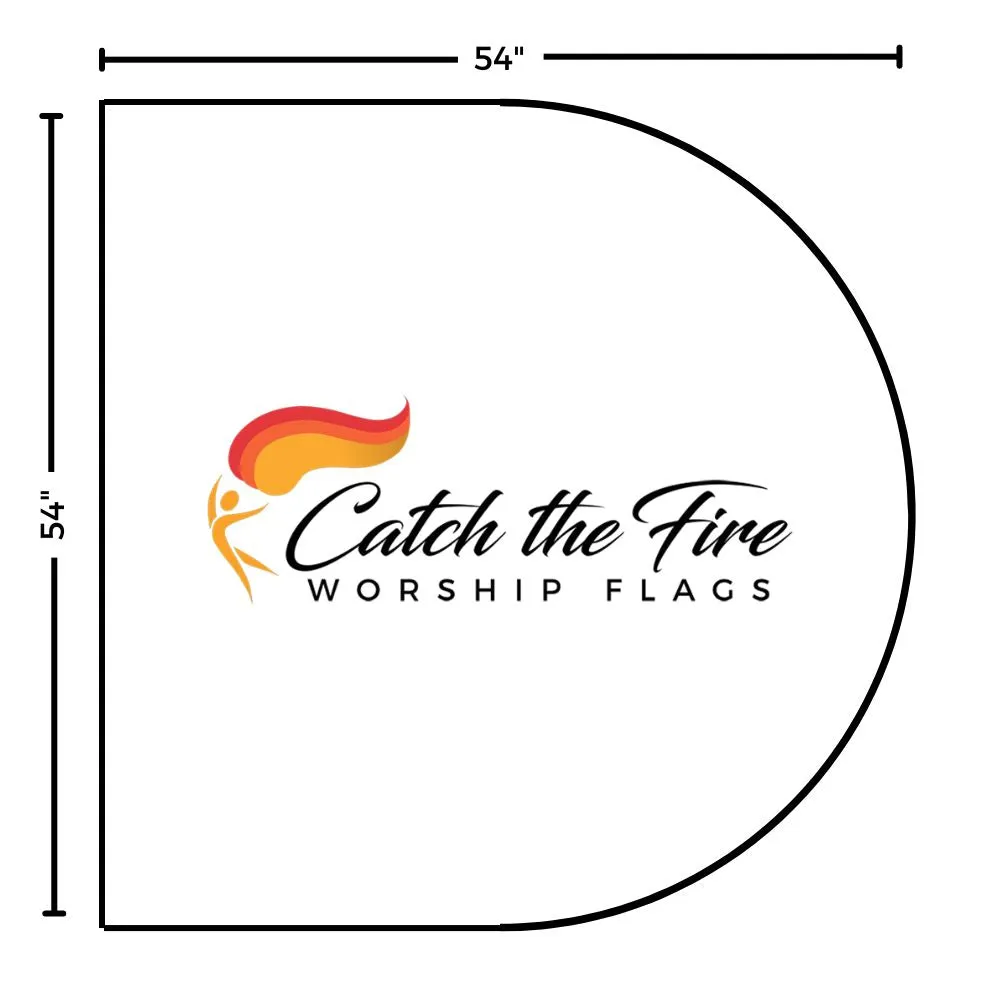 Red Shimmer Worship Flags