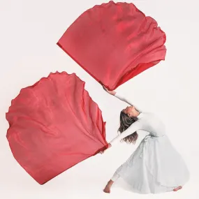 Red Shimmer Worship Flags