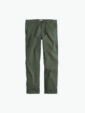 Regular Fit Cotton Blend Garment Washed Chino Pants Light Khaki