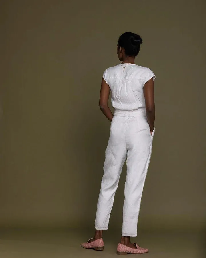 Reistor - Evening Chai Jumpsuit ( Coconut White)