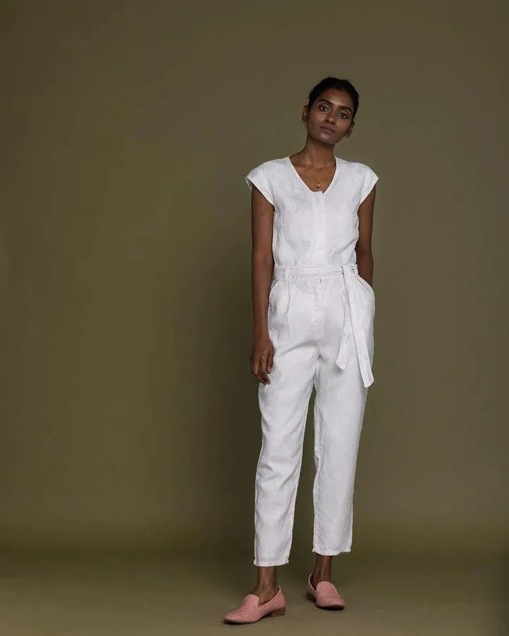 Reistor - Evening Chai Jumpsuit ( Coconut White)