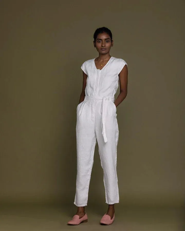Reistor - Evening Chai Jumpsuit ( Coconut White)