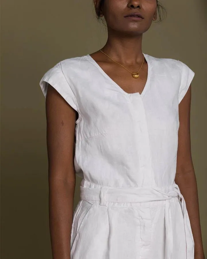 Reistor - Evening Chai Jumpsuit ( Coconut White)