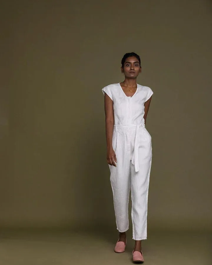 Reistor - Evening Chai Jumpsuit ( Coconut White)