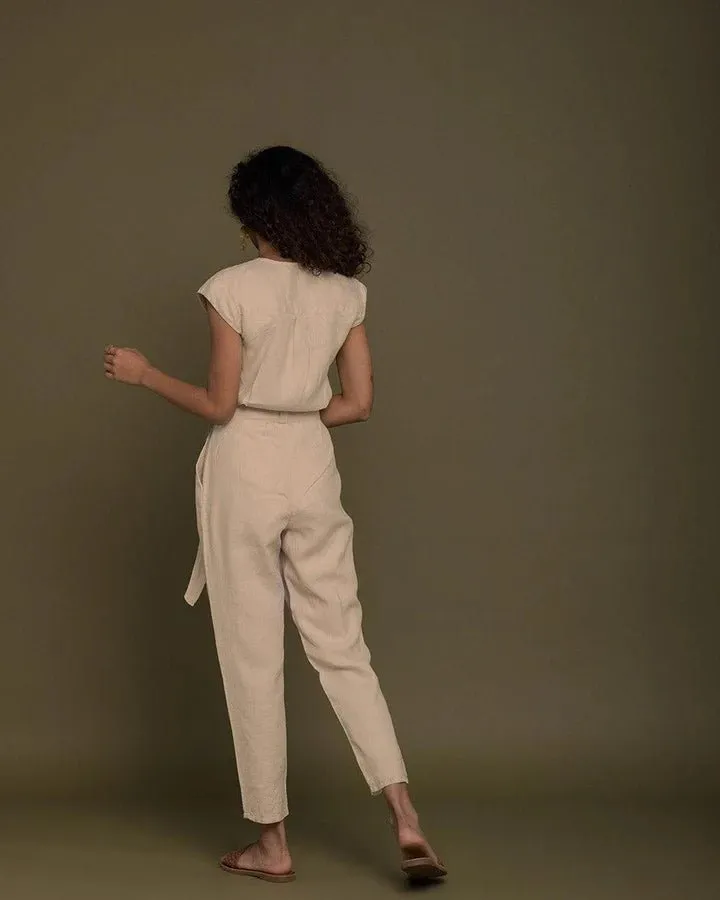Reistor - Evening Chai Jumpsuit (Sand Beige)
