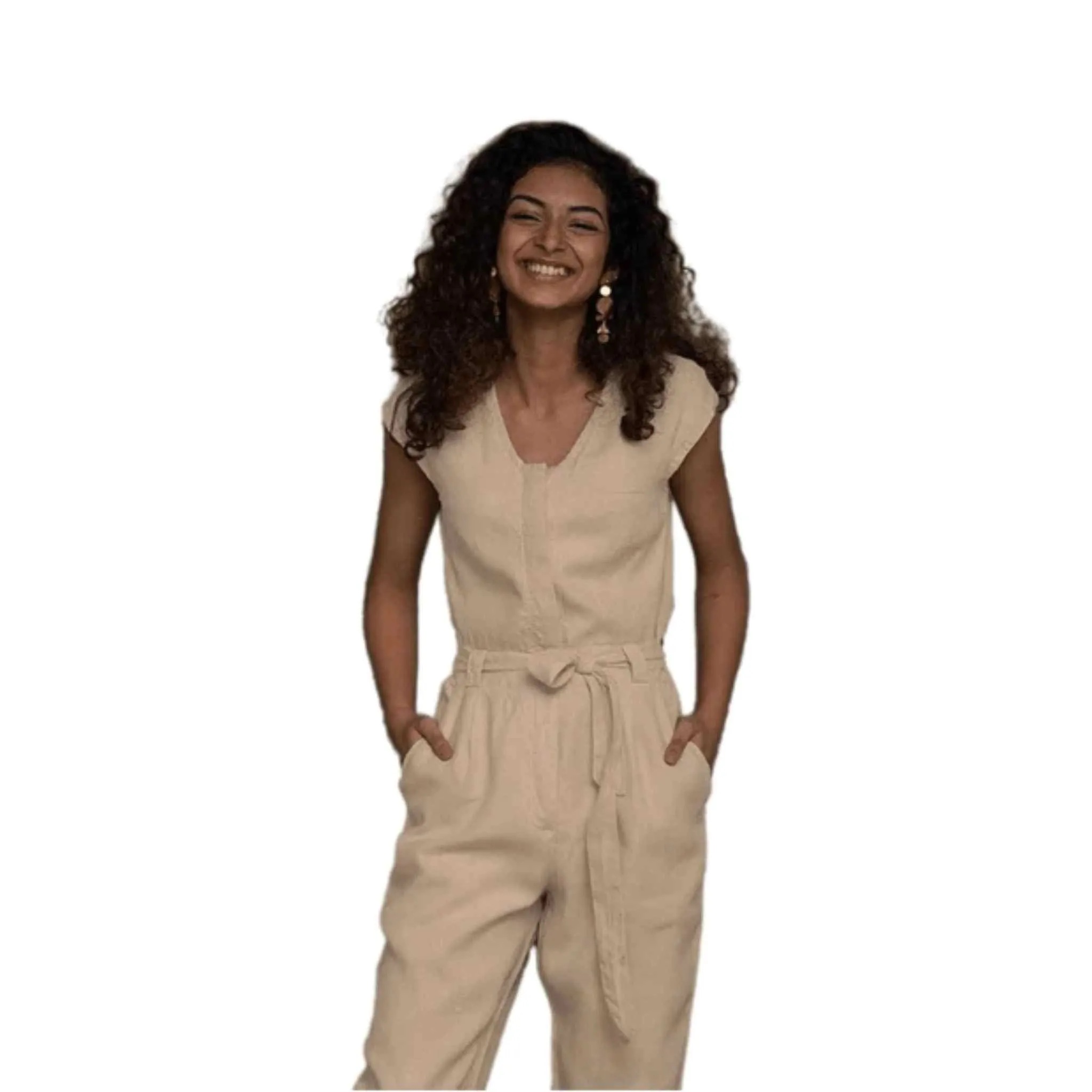 Reistor - Evening Chai Jumpsuit (Sand Beige)