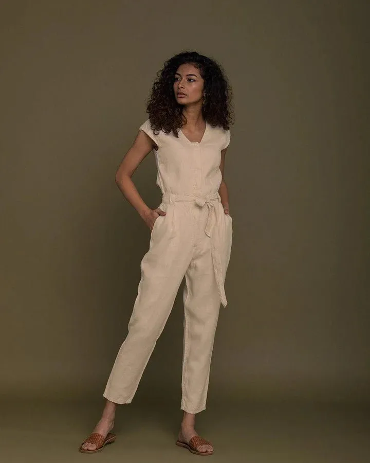 Reistor - Evening Chai Jumpsuit (Sand Beige)