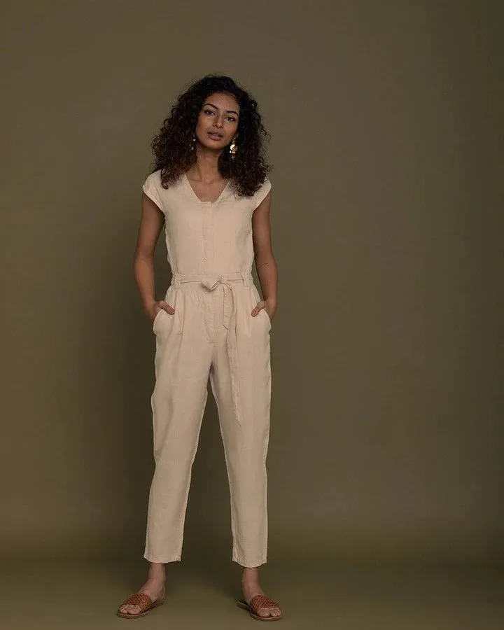 Reistor - Evening Chai Jumpsuit (Sand Beige)