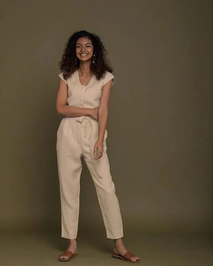 Reistor - Evening Chai Jumpsuit (Sand Beige)