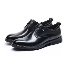 Retro Burnished Low Top Derby for Men