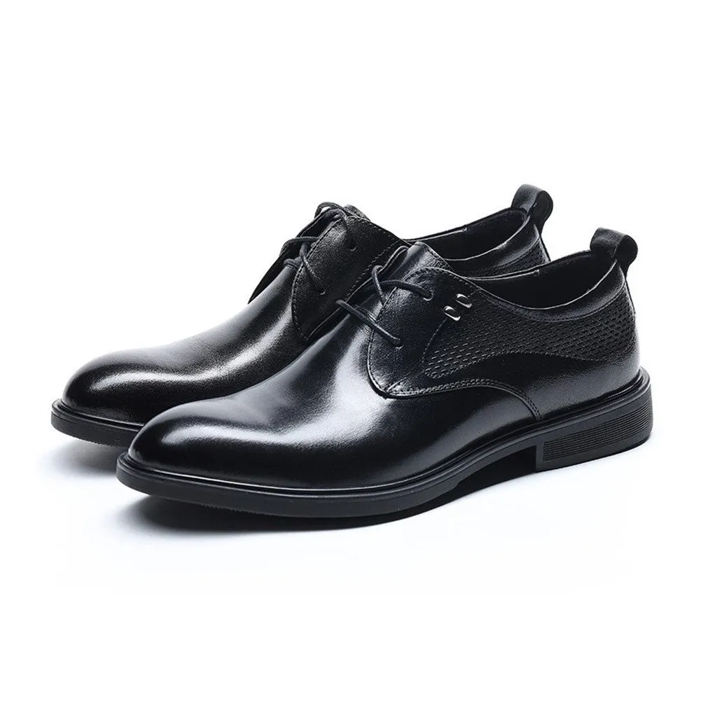 Retro Burnished Low Top Derby for Men