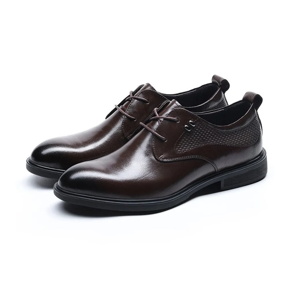 Retro Burnished Low Top Derby for Men