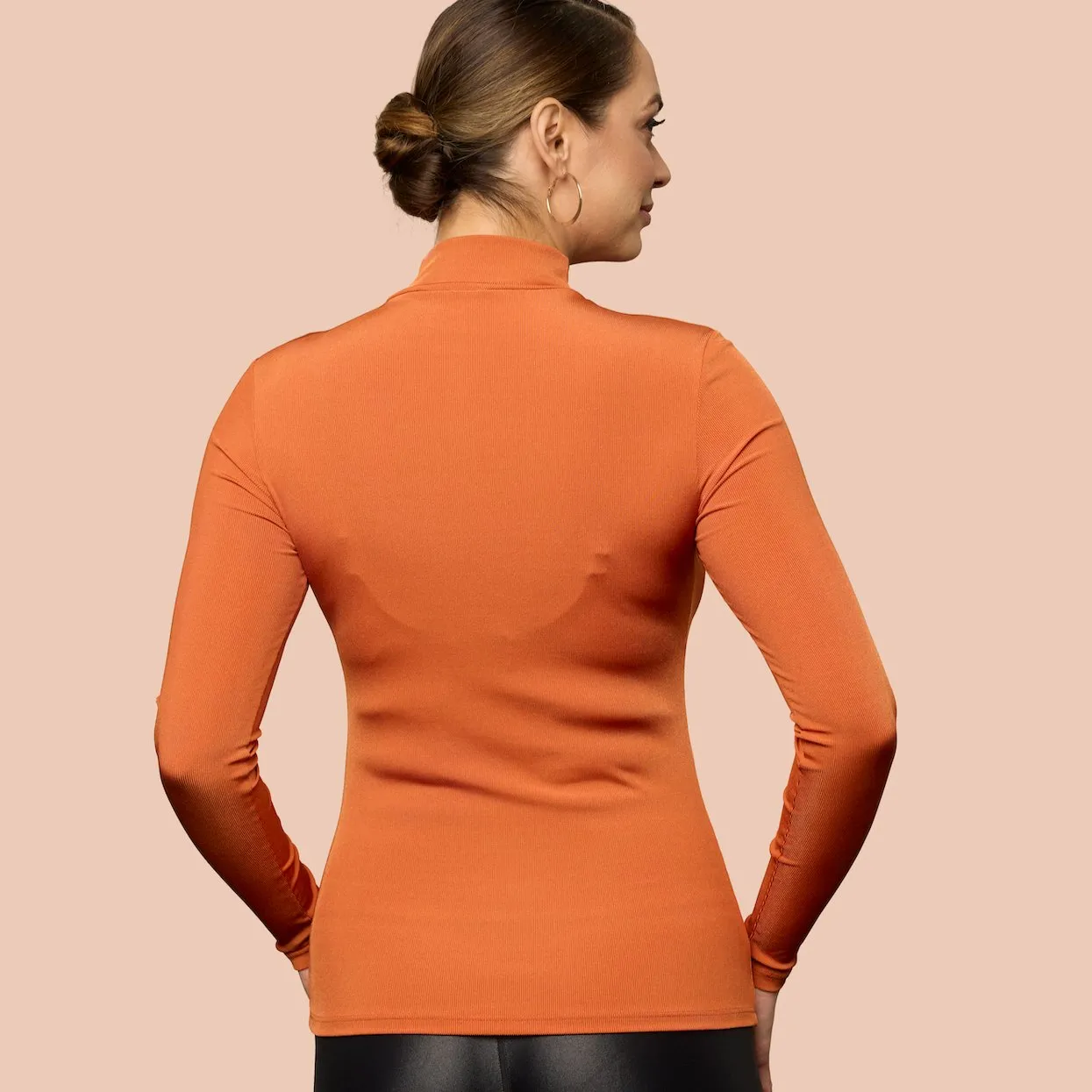 Rib Mock Neck Layering Top (Discontinued Style)- FINAL SALE