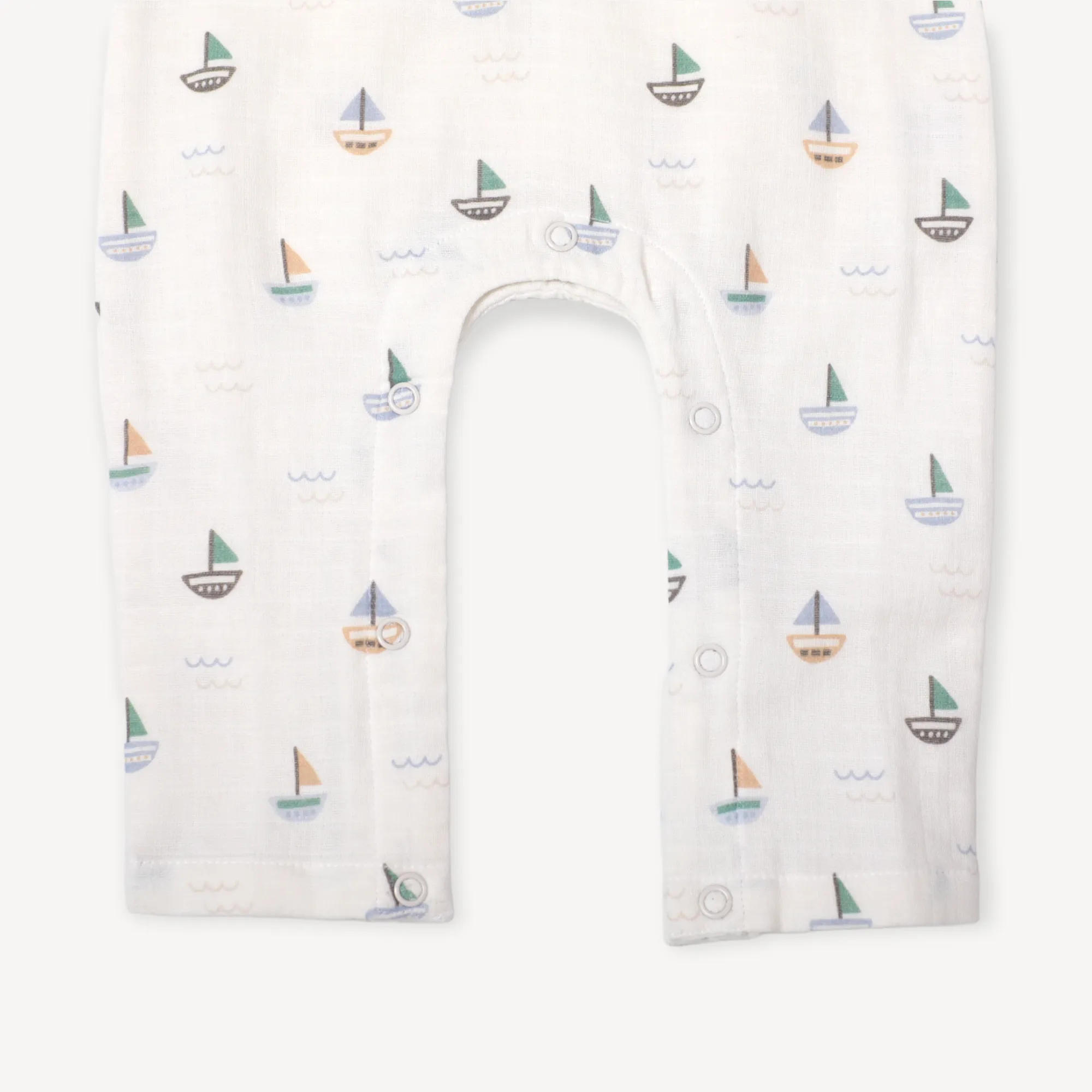 Sailboat Baby Jumpsuit (Organic Muslin)