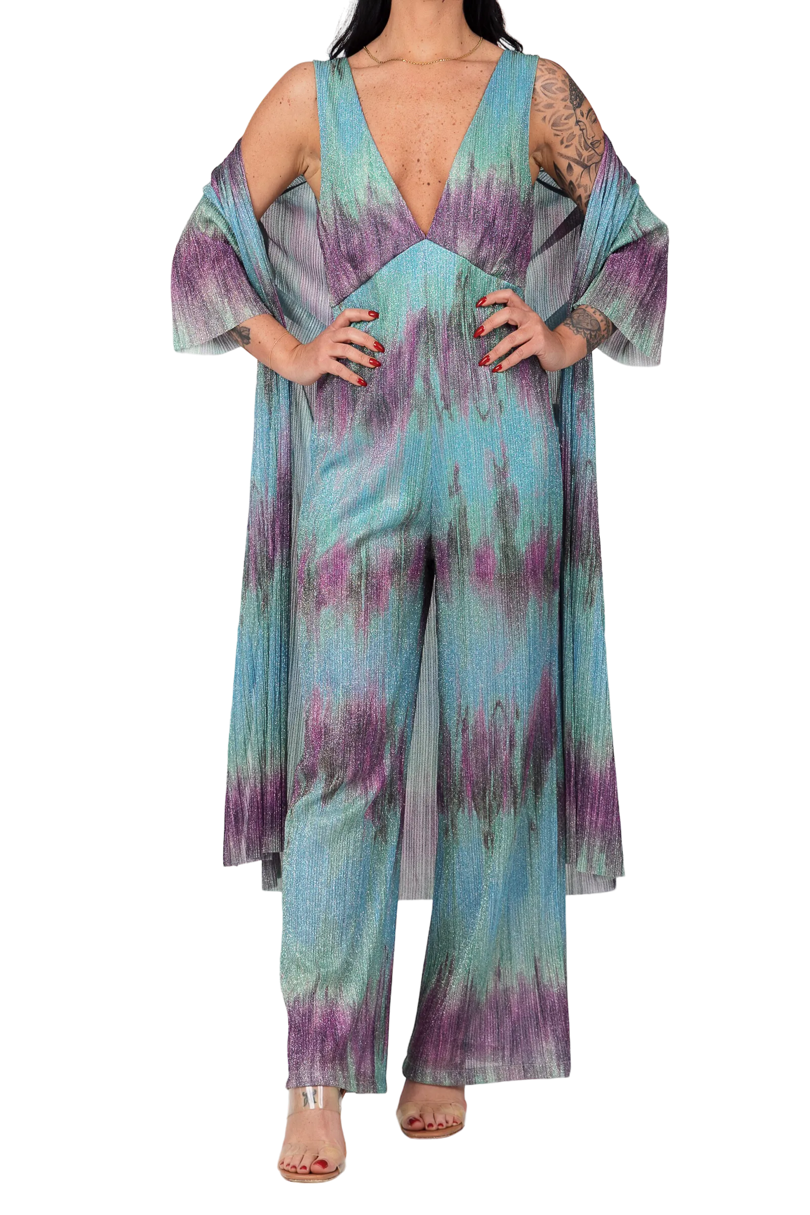 Saiph green jumpsuit