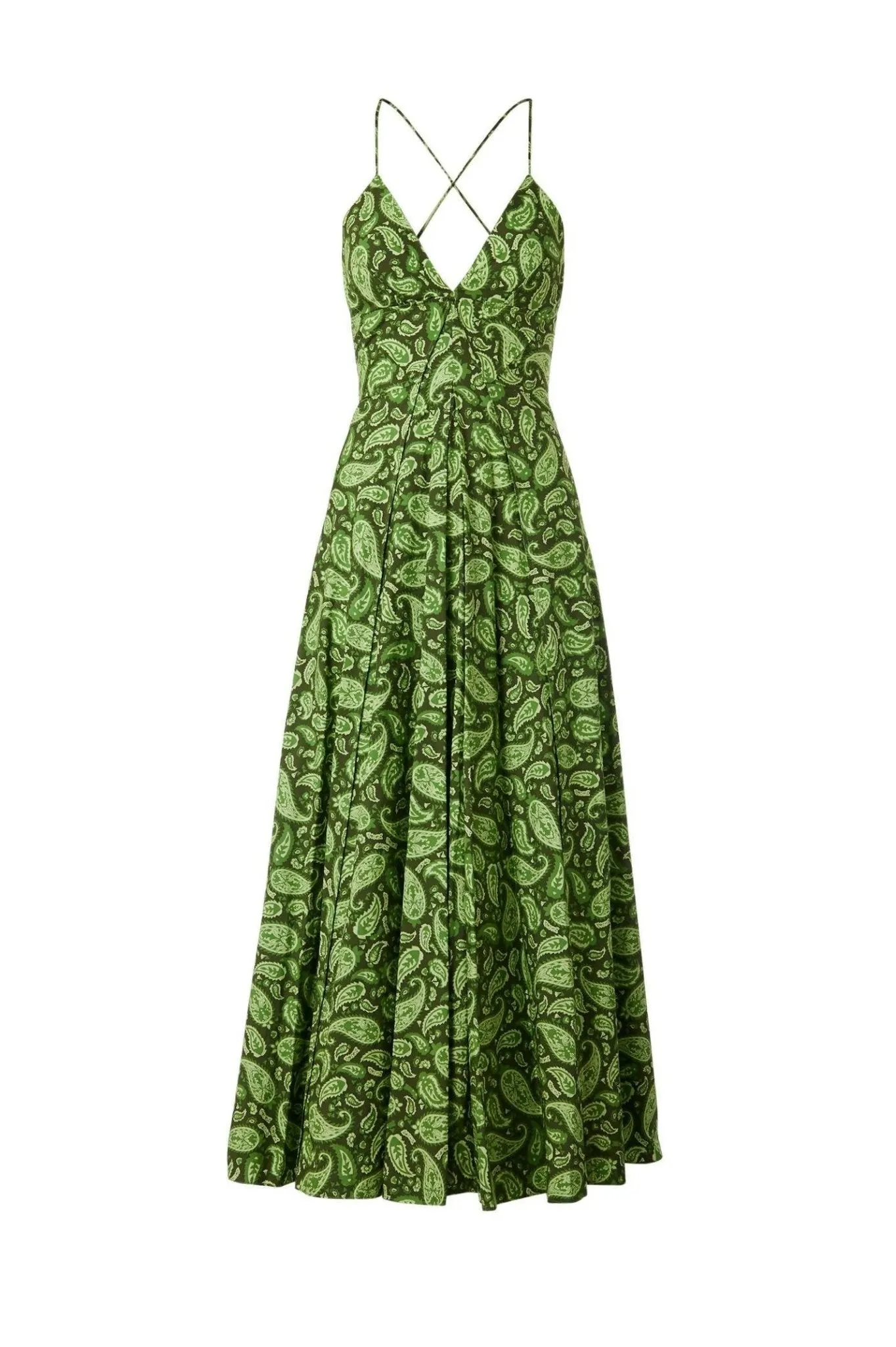 Scanlan Theodore Cotton Paisley Shoestring Dress - Size 8