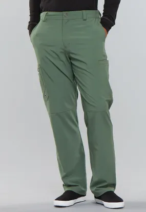 Scrub Pants - Cherokee Infinity Men's Fly Front Pant - Olive, CK200A