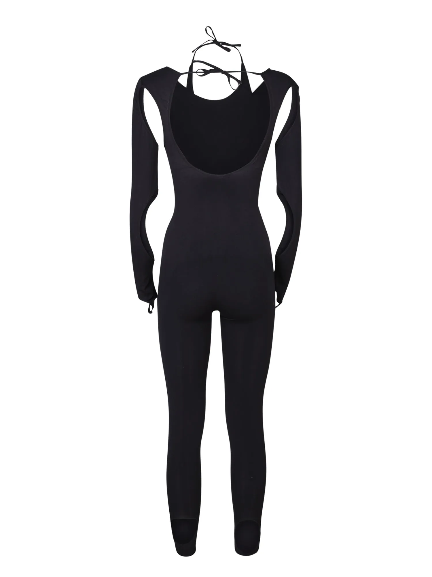 Sculpting black jumpsuit