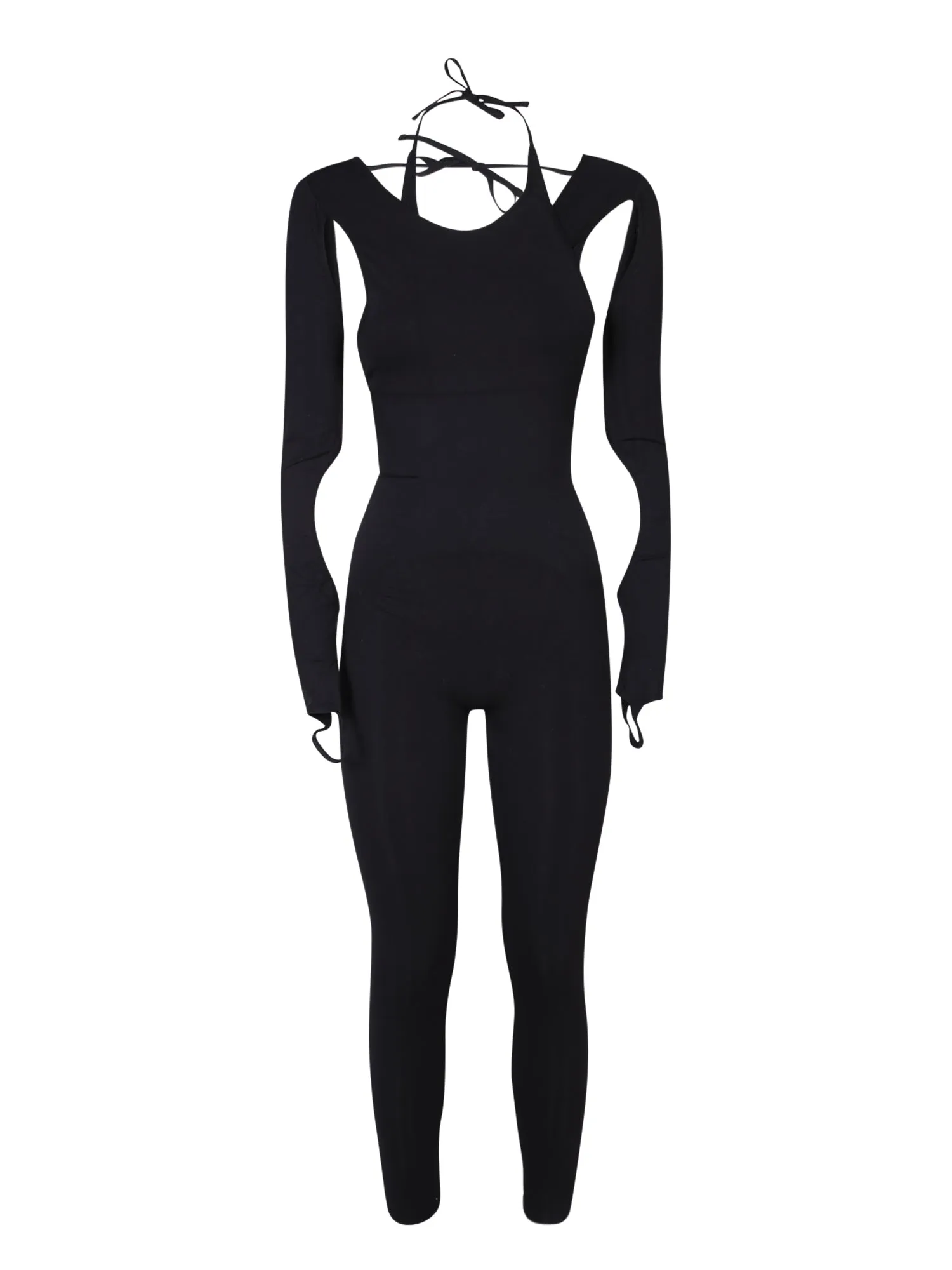 Sculpting black jumpsuit