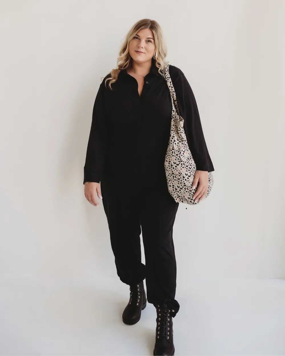 Shana Black Dungarees