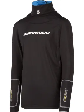 Sherwood T100 Pro Long Sleeve Shirt with Neck Guard Junior