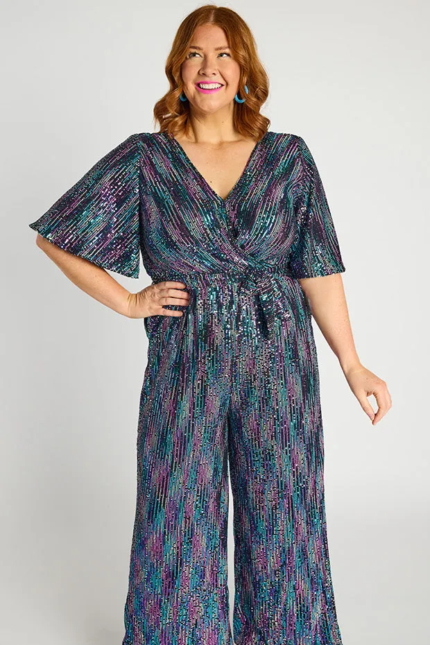Skyla Unicorn Sequins Party Jumpsuit