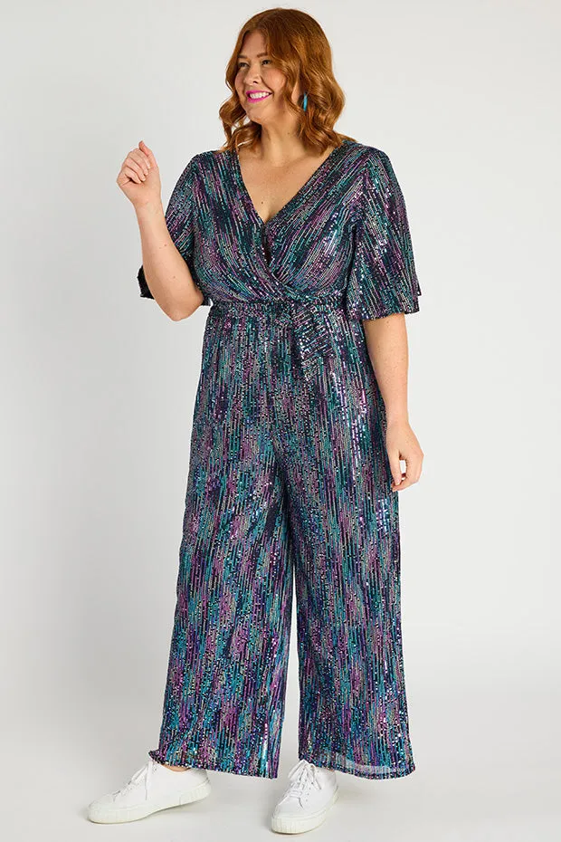 Skyla Unicorn Sequins Party Jumpsuit