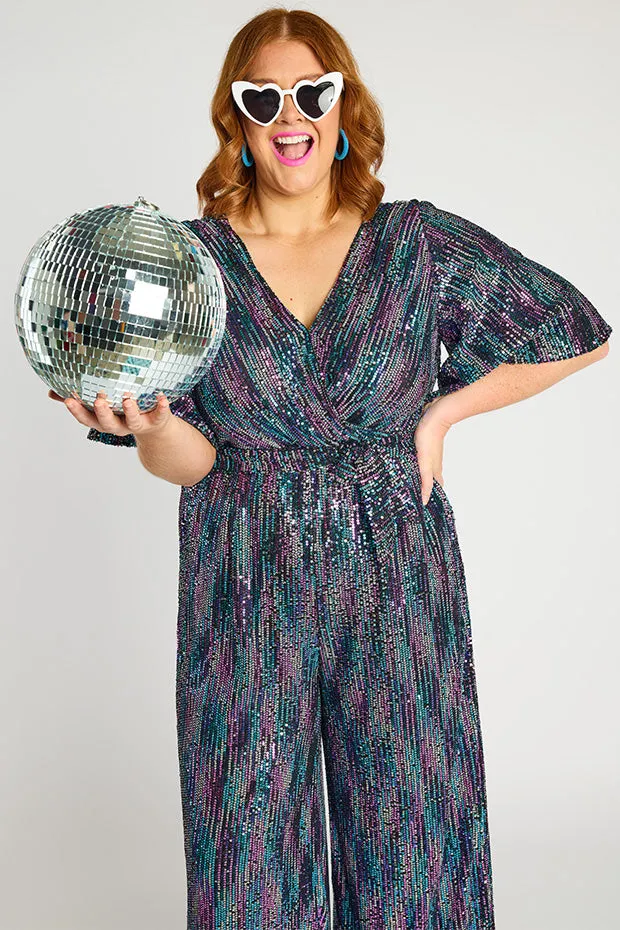 Skyla Unicorn Sequins Party Jumpsuit