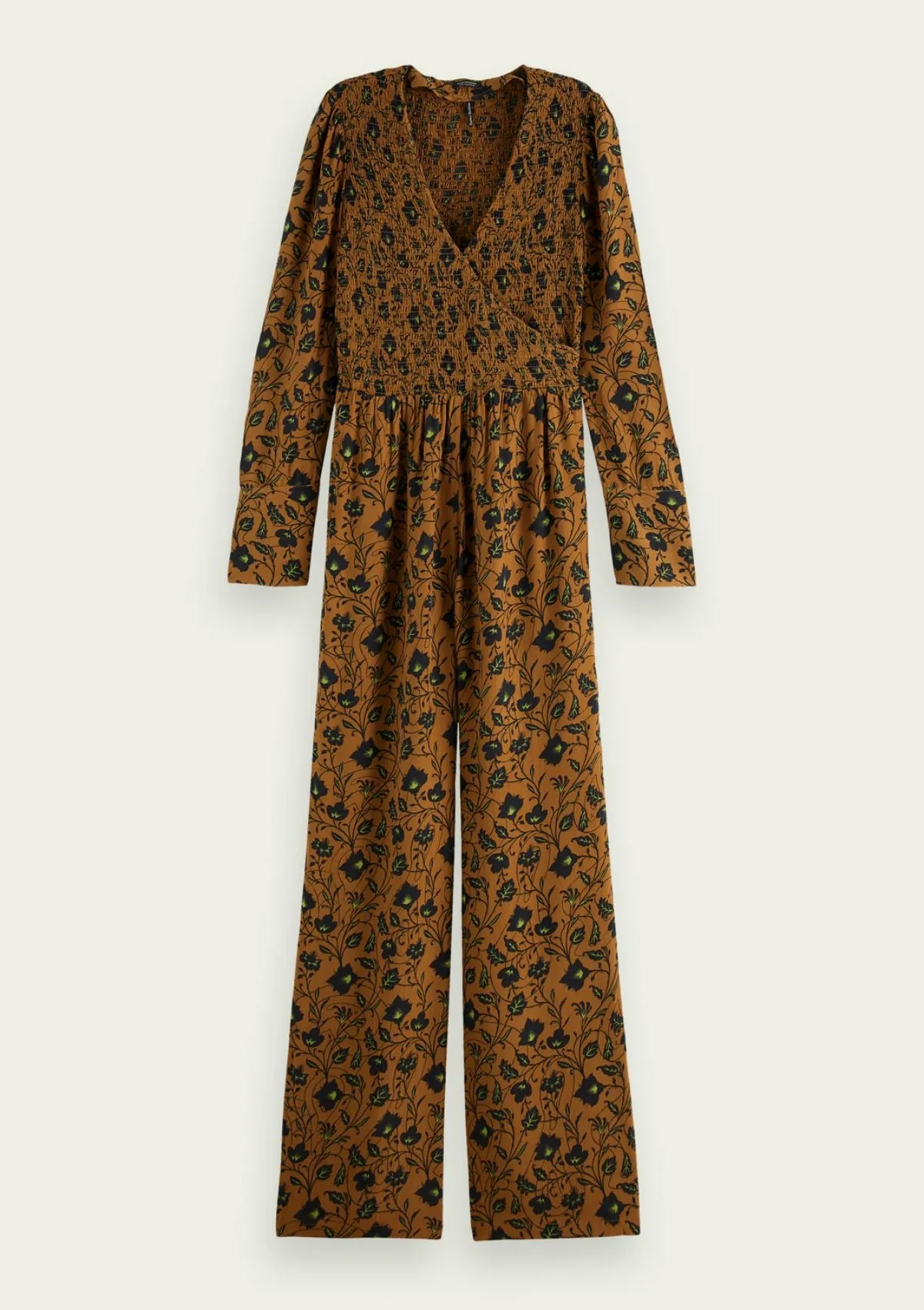 Smocked Printed Jumpsuit | Scotch & Soda