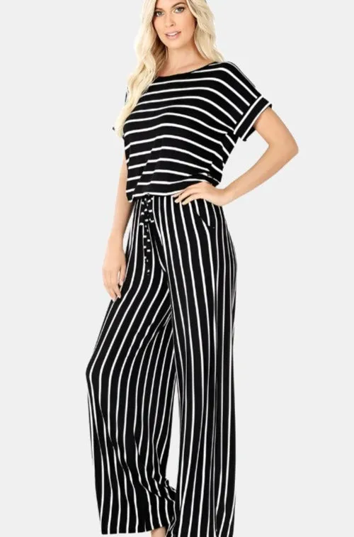 Striped Jumpsuit