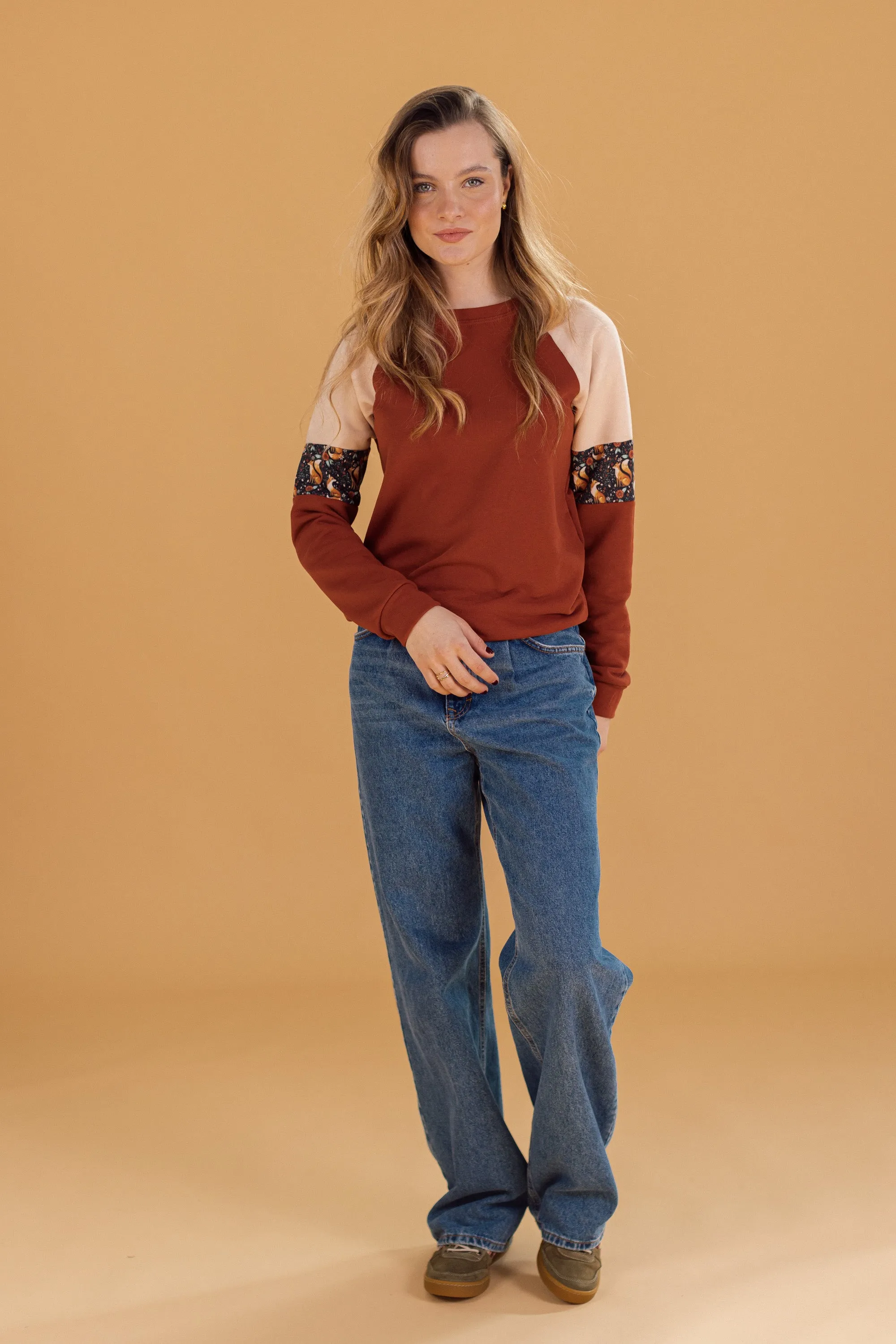 Sweater Sharon Terracotta Fox Ecru