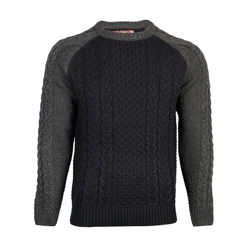 Tokyo Laundry Matty navy contrast sleeve jumper