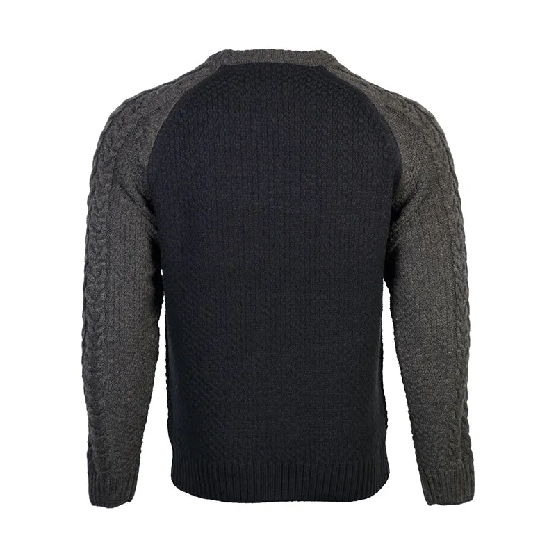 Tokyo Laundry Matty navy contrast sleeve jumper