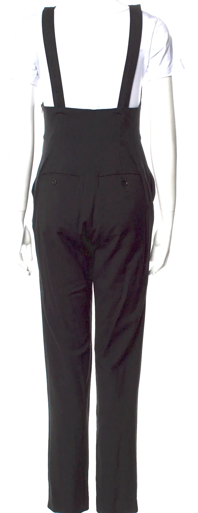 Totokaelo. Black Silk/Virgin Wool Blend Jumpsuit