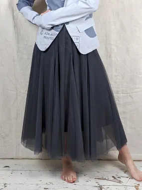 Tulle Skirt - Charcoal Grey