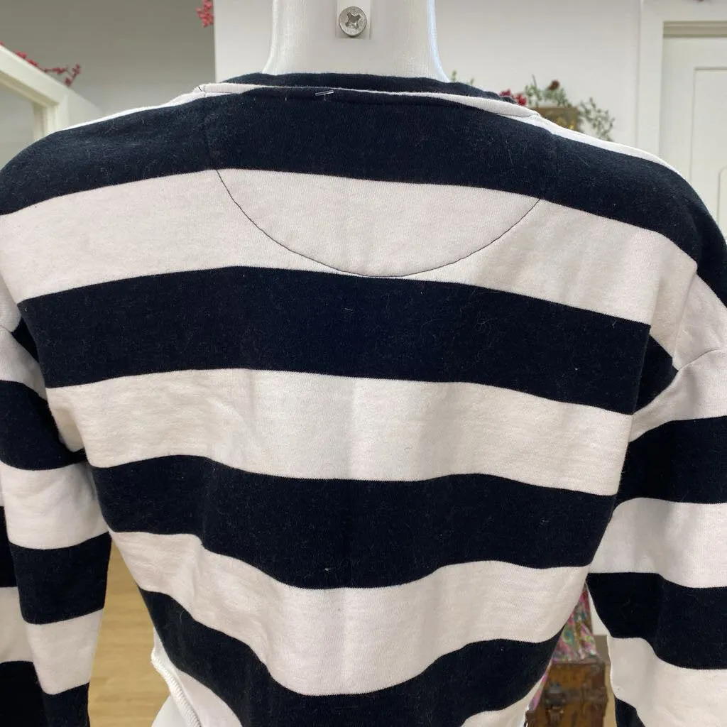 Vans x Peanuts striped crop crewneck M