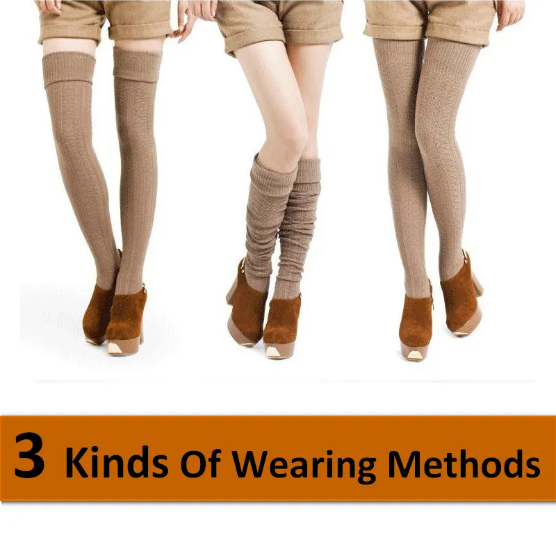 VenusFox High Quality Warm Cotton Thigh High Over The Knee Socks For Women