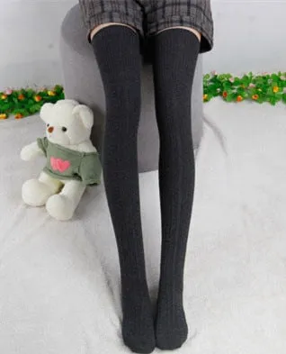 VenusFox High Quality Warm Cotton Thigh High Over The Knee Socks For Women