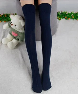 VenusFox High Quality Warm Cotton Thigh High Over The Knee Socks For Women