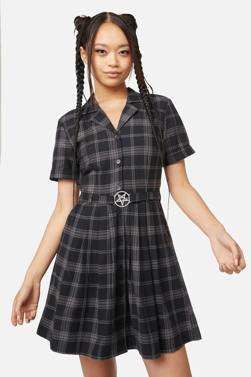 Victoria Tartan Pleated Dress