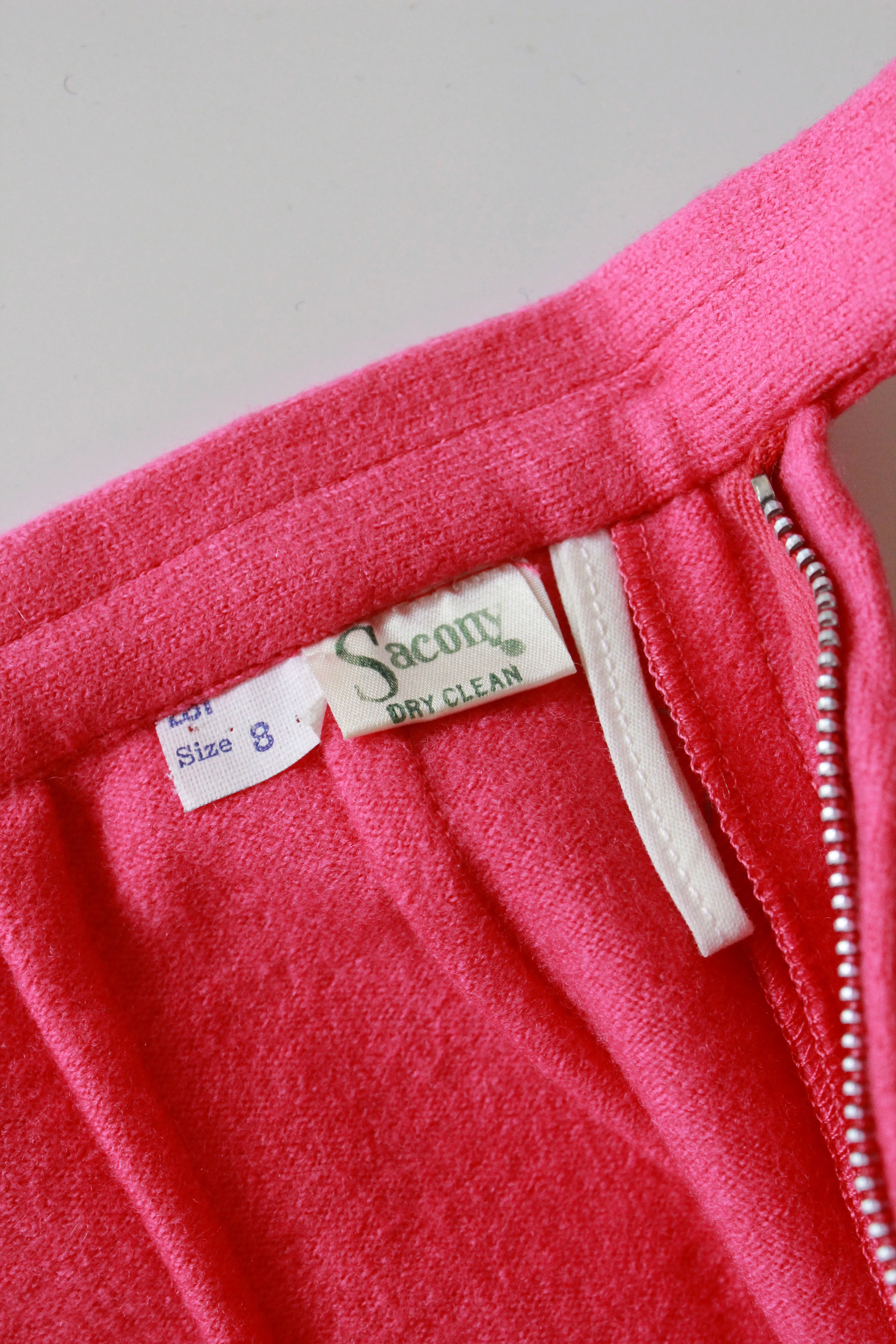 Vintage 1960s Pink 3 Piece Set, Shorts, Pants And Striped Top, XS