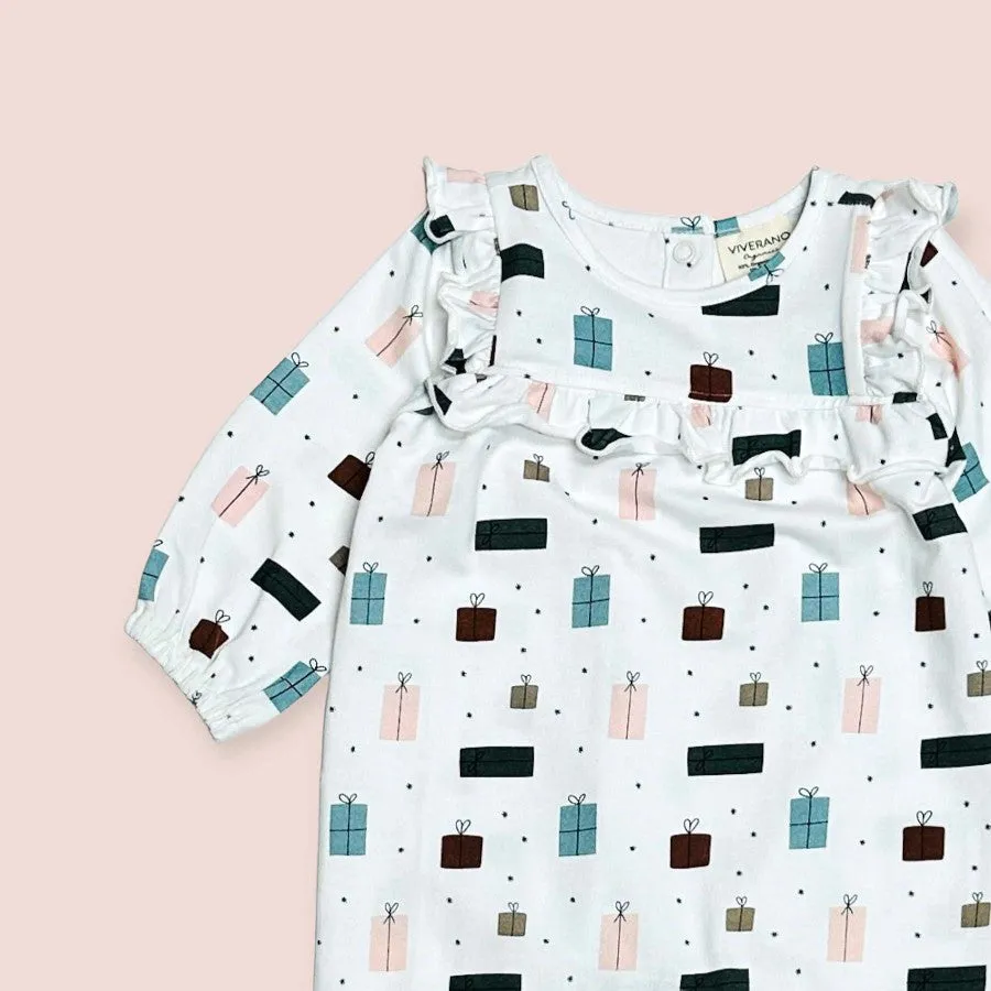 Viverano Presents Ruffle Baby Jumpsuit