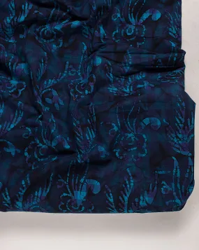 Wax Batik Hand Block Loom Textured Cotton Fabric
