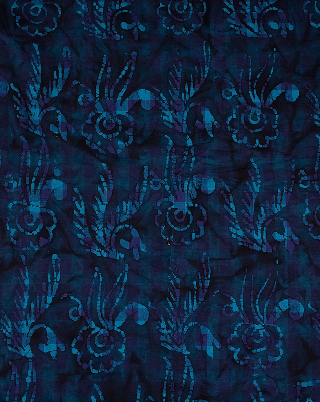 Wax Batik Hand Block Loom Textured Cotton Fabric