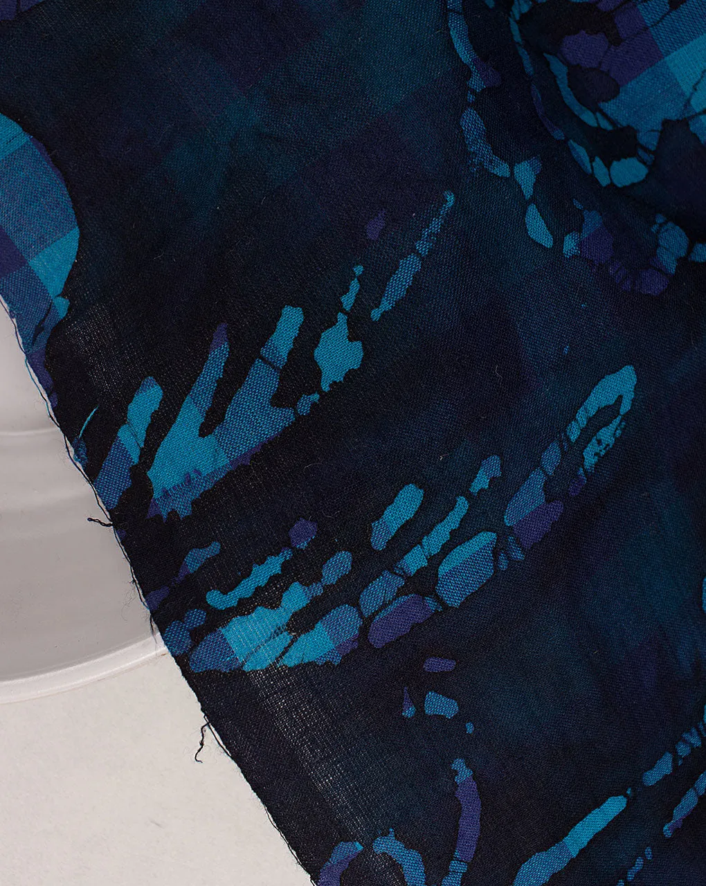 Wax Batik Hand Block Loom Textured Cotton Fabric