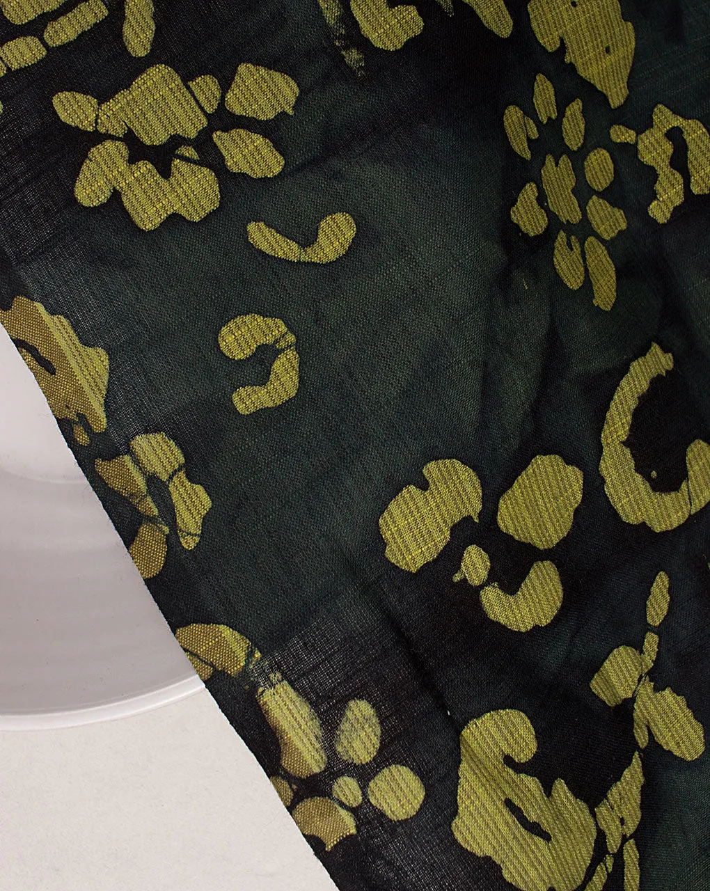 Wax Batik Hand Block Loom Textured Slub Cotton Fabric