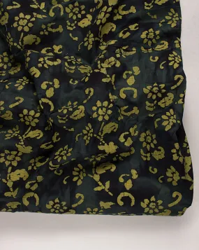 Wax Batik Hand Block Loom Textured Slub Cotton Fabric