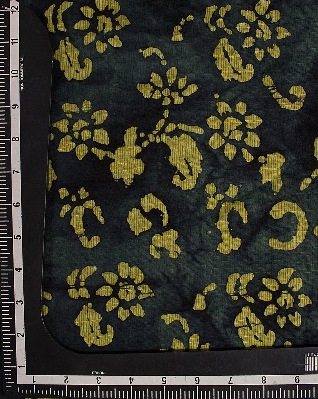 Wax Batik Hand Block Loom Textured Slub Cotton Fabric