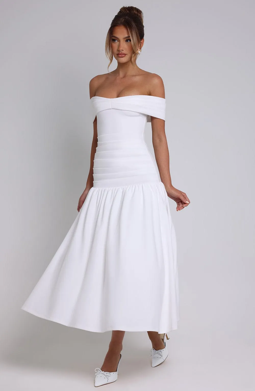 Wilhelmina Midaxi Dress - Ivory